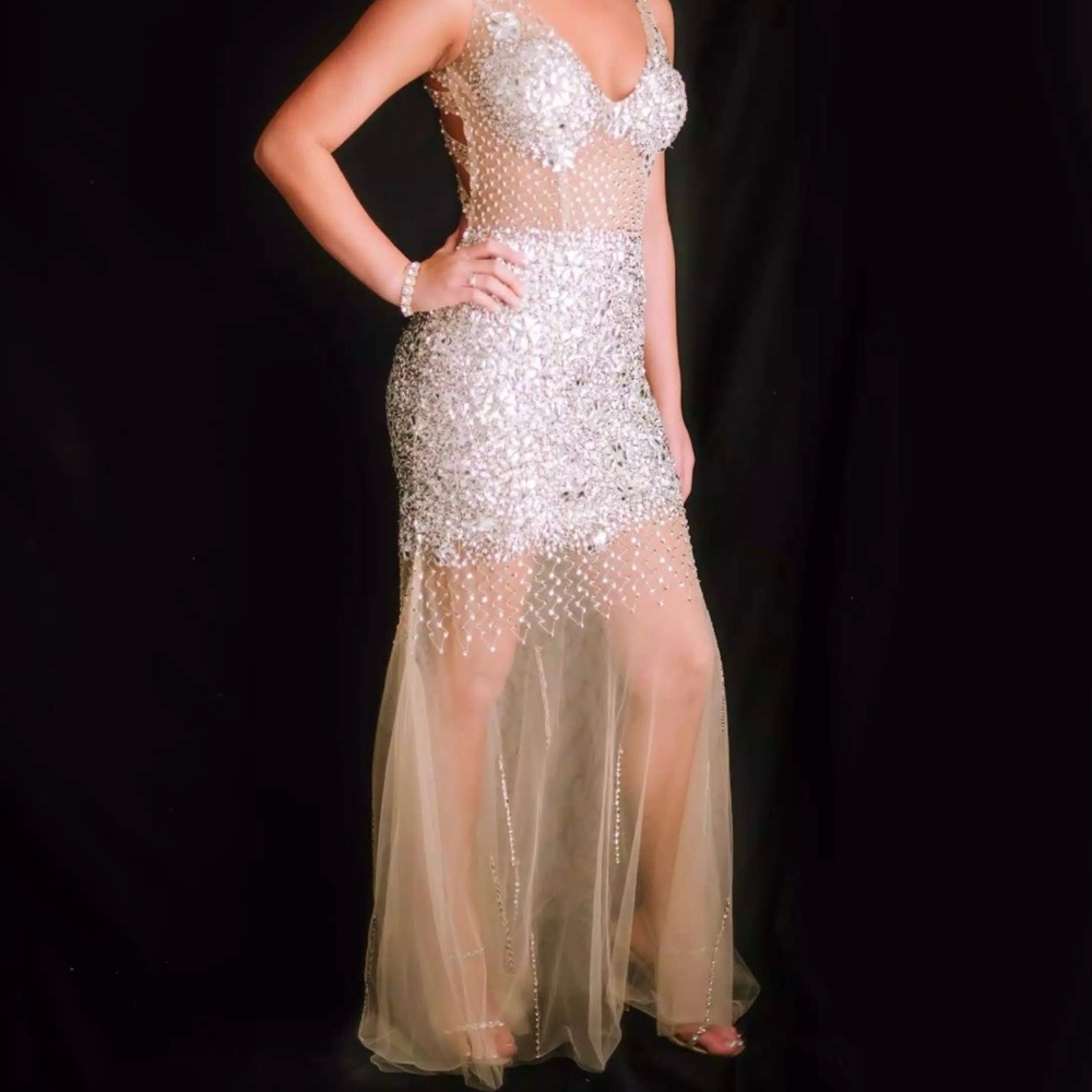 Jovani Dress 90736 Sequin Embellished Gown
